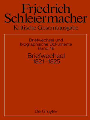 cover image of Briefwechsel 1821–1824